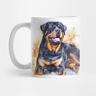 Rottweiler Watercolor - Gift For Dog Lovers Mug